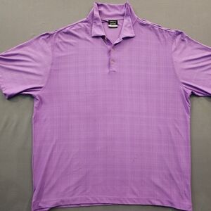 Nike Golf Dri-Fit Men’s Performance Polo Shirt - Purple Textured Grid